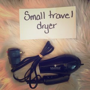 Travel hair blow dryer schwarzkopf